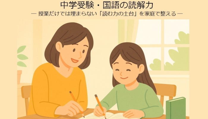 親が変える。才能ではなく手順で伸ばす中学受験・国語の読解力―― 授業だけでは埋まらない「読む力の土台」を家庭で整える ――